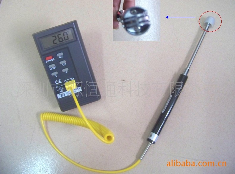 ̨��̩�������¶ȼ�TES-1310+NR81532B��������ȵ�ż̽ͷ~�����