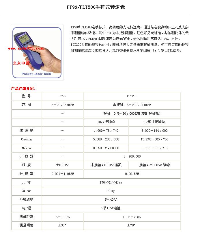 ����ʽ�����ٱ����ǽӴ��� �ͺ�:BG10-PLT200��PT100�������� ��ţ�M386492