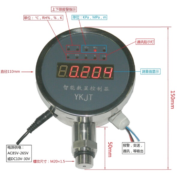 ��������һ�廯ѹ������������RS485�ӿڣ�ModbusЭ��